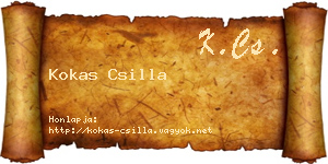 Kokas Csilla névjegykártya